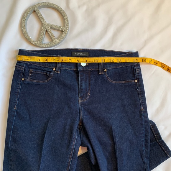 White House Black Market WHBM Dark Denim Jean Sz 4 - Picture 3 of 6